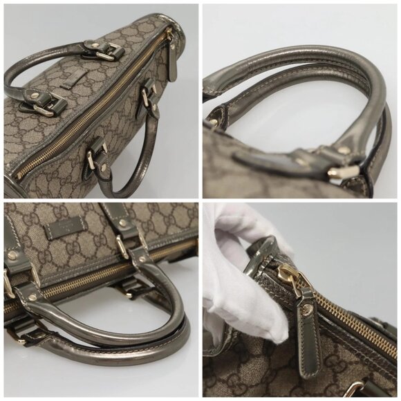 GUCCI GG Supreme Hand Bag PVC Beige Gold 190259 Auth ep10602 - Picture 16 of 16